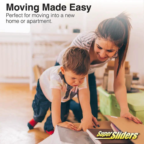 52 Piece Reusable Furniture Sliders Moving Kit That Lets You Move Heavy Furniture Across All Floor Types Easily From Carpet To Hardwood With No Sweat Keeps Floors Scratch Free And Makes Room Reorganization A Breeze