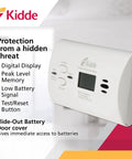 Carbon Monoxide Detector Portable CO Alarm With AA Battery Power, LED Indicators, Test Reset Button, Low Battery Indicator