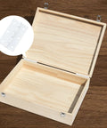 Heavy Duty White Iron Folding Butt Hinges 2.5 Inch With Commercial Grade Zero Play Action For Chicken Coops And Garden Gates Rust Tough Smooth Swinging hardware on a wooden box.