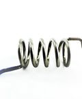 Close-up of stainless steel Left Freezer Door Spring for RV Refrigerator Replacement Part Fits Dometic 2932754019