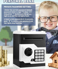 Electronic Piggy Bank For Kids With Password Protection And Automatic Money Scroll Save Box Large Capacity Safe