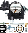 Marine 2 Barrel Carburetor For Mercruiser Mercury Mercarb 3.0L 2.5L 4 Cylinder Engines With Jets And Gasket Electric Choke Long Linkage Replacement