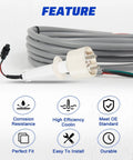 Features of Ice Water Level Probe Kit With Harness For Manitowoc Ice Machines I0600 I1400 ID0522A And More displayed with wiring harness