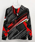 Mens Fire Graphic Zip Up Hoodie Heavy Cotton Fleece Jacket Street Style Drawstring Sweatshirt With Drip Ready Tread Texture For Daily Grind And Laid Back Activities XX Large with red and black tire print design.