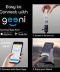 Installation steps for Smart WiFi Light Bulb With Alexa And Google Assistant No Fuss Setup Tunable White Led Dimmable And Programmable App Controlled Edison Style Bulb
