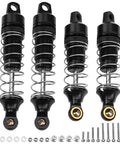 4 Pack Aluminum RC Shock Absorbers Front And Rear Damper Kit For One Eighteen Losi Mini T Two Zero Mini B 2WD Stadium Truck