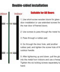 Double Sided Sliding Door Handle Pull Heavy Duty Stainless Steel Door Hardware Set installation steps illustration