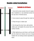 Two Sided Bronze Long Door Pulls For Front Entrance Built Tough Aluminum Push Bar Kit installation guide for all doors.