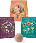Seed Ball Kit Bundle Pack Of 3 Hand Rolled Wildflower Bombs Non GMO Mix For Annual And Perennial Blooms Perfect Garden Gift