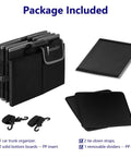 Built In Insulated Leak Proof Cooler Bag Trunk Organizer For SUV with bottom boards and straps