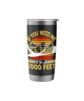 Soaring Sailplane Pilot Insulated Stainless Steel Tumbler with glider graphic and slogan, keeps coffee cold on the fly high.