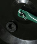 Close-up view of a 20 Inch Push And Tow Behind Lawn Roller With 16 Gallon Water Or Sand Fill Ideal For Flattening Sod And Smoothing