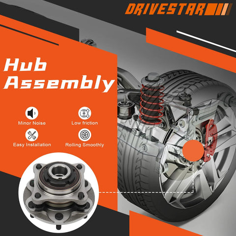 Plug And Play Front Wheel Hub And Bearing Assembly For Toyota 4Runner 2003-2019, Tacoma 2005-2019, FJ Cruiser 2007-2009, Hilux 2005-2017