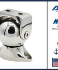 Magnetic Door Stop For Pontoon Boats, Marine Grade 316 Stainless Steel, Adjustable 1.8 To 4.5 Inches, front view