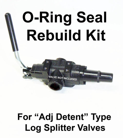 Rebuild Kit For Hydraulic Log Splitter Control Valve With Adjustable Detent Full O Ring Seal Set And Replacement Parts