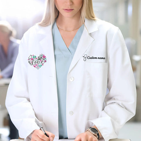 Embroidered Lab Coat For Medical Pros Unisex Fit Go-To Everyday Workwear With Personalization Premium Quality Medical Uniform Gift