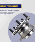 Rear Wheel Bearing Hub Assembly 512353 For Honda Accord 2008 To 2012 And Acura TSX 2009 To 2014, 5 Lug With ABS, side view