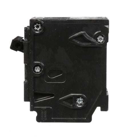 Side view of 80 Amp Double Pole Type QP Circuit Breaker for 240 Volt Panels with Insta Wire Plug In Connections, 10,000 AIC Interrupt Rating
