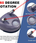 Laser Parking Guide Sensor With 360 Degree Adjustable Wide Angles Garage Parking Aid Kit Includes AC Adapter For Easy Park Like A Pro And Car Stop Indicator In Automotive, showing dual laser rotatable heads and motion detector.