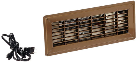 Register Booster Fan RB12 4x12 Inch Brown Grill So You Get 75 CFM Duct Booster With 1800 RPM 120V Quiet Operation Easy Install Screened
