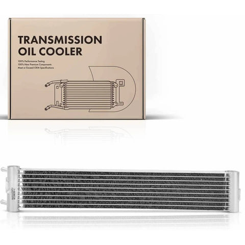 Rock Solid Premium Aluminum Transmission Oil Cooler Kit For Your Chrysler PT Cruiser 2.4L From 2001 To 2009 Keeps The Engine Cool And Smooth During Heavy Duty Driving To Prevent Overheating Nightmares And Save You Cents On Expensive Repairs Later. 22.68in aluminum cooler