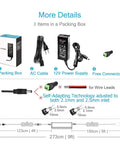 UL Listed 12V 5A Power Supply 60W AC DC Switching Adapter Wall Wart Converter 100-240V Input 50-60Hz For 12V DC 5A Devices packaging