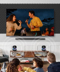 12 Pack One Point Five By Twelve By Twelve Inch Sound Proofing Egg Crate Foam Pads Noise Reducing Acoustic Panels For Walls in a living room setting.