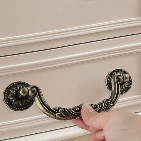 5 Piece Drop Bail Cabinet Handles Bronze Finish 6.2 Inch Total Length With 5 Inch Center To Center Hole Spacing Drawer Pulls