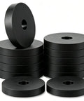 Twelve Pack Tough Rubber Anti Vibration Pads With A Beefy 1.5 Inch Width To Slam The Brakes On Rattling Home Studio Gear.