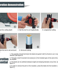 Operation demonstration of Handy Manual Wire Stripper Cutter With Adjustable Depth Up To 5Mm And Replaceable Blades