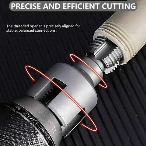 Integrated Internal And External Pipe Threading Tool For One Half Inch And Three Quarter Inch PVC Pipes fitting demonstration