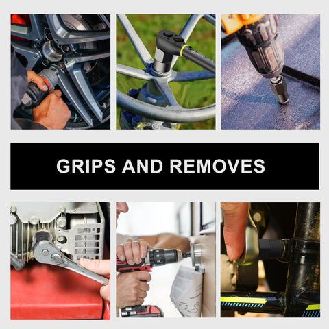 Fifteen Piece Bolt Extractor Kit With Three Eighths Inch Stripped Nut Remover used on various automotive parts