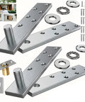 Hidden Door Pivot Hinge 360 Degree Stainless Steel Heavy Duty 300lbs Capacity For Secret Bookcase Doors And Concealed Cabinets