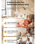YPDJVLTI Ceiling Fans Lights 32Inch Kid Ceiling Lamp showing adjustable speeds for comfort in a modern bedroom setting.