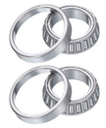 2 Pack Tapered Roller Bearing Cone And Cup Set 30Mm Bore 47Mm OD 12Mm Thick Chrome Steel ABEC Three