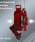 XT7 Hydraulic Disc Brake Calipers For MTB And Electric Bikes Front And Rear Line Pulling Cable Actuated Two Pistons CNC Design Red