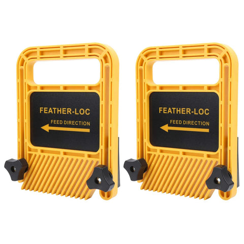 6 Inch Adjustable Feather Board And Tough As Nails ABS Push Block for Table Saw Router Table Band Saw Miter Slot.