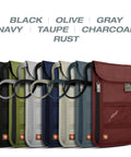 RFID Blocking Stash Neck Wallet And Travel Pouch Passport Holder For Women And Men Slim Two Layer Security Wallet In various colors.