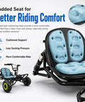 63cc Gas Off Road Go Kart For Kids Teens And Adults With High Handlebar For Extra Legroom Padded Seat Throttle Limiter