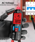 A1X Handy Smart Digital Multimeter Tester with Rechargeable Battery measuring AC voltage on a circuit board