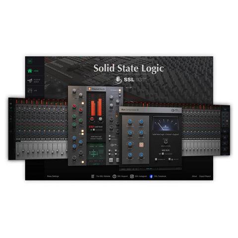 Hardware Plug In Control Surface For Pro Audio With Included SSL Licenses To 360 Link 4K B Channel Strip 2 And Bus Compressor 2 UC1 Console