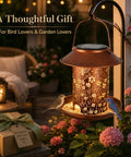 Solar Hummingbird Feeder Lantern Outdoor Garden Decor Waterproof Hanging Light Powered By Sun With 3 Water Cups And Two Pound Capacity Ideal Gift For Women Moms Birthdays Patio Yard