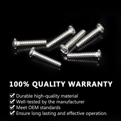 Whirlpool Driven Hub Washer Screw Kit For Replacement, 6 Piece Set, WP8533953 8533953 1179809 AH990227 EA990227 PS990227, Ultra Durable Metal Hardware For Quick, Reliable Washer Repair silver screws