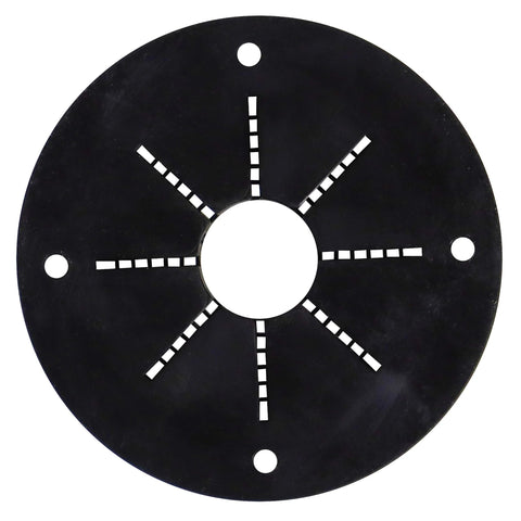 2 Inch Black Rigging Grommet With Flexible Rubber Center And Durable Plastic Outer Ring For Marine Rigging Applications