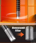 Honeycomb filter of Pro Grade High Pressure Pneumatic Grease Pump With Aluminum Gun And 19 Inch Hose For Construction Machinery