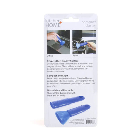 Compact Static Duster With Carry Case Six Point Five Inch On The Go Portable Electrostatic Duster That Attracts Dust Like A Magnet No Touch Wipe Soft Fibers Safe On Any Surface Ideal Travel Cleaning Tool