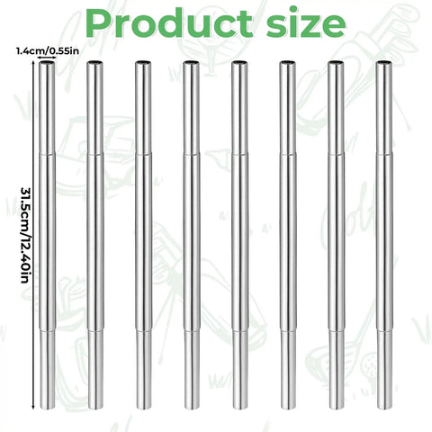 Eight Piece Aluminum Alloy Golf Club Shaft Extensions Set For Irons And Woods Putter Length Adjustment Tool Replacement Parts