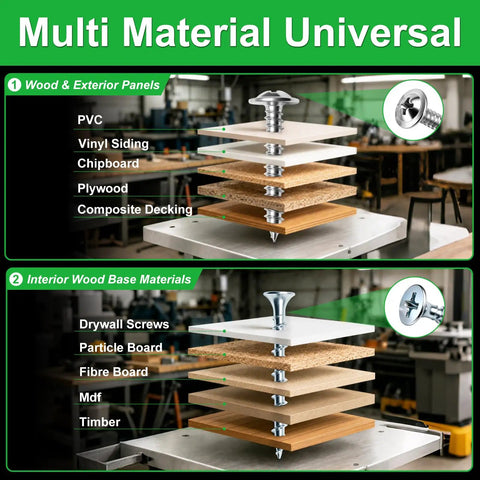 1310 Piece Magnetic 410 Stainless Wood And Drywall Screws Set With Phillips Truss Head For Size 8 And 10 Anti Corrosion High Strength Long Lasting Pro Grade For Woodworking And Home Reno in wood and drywall materials