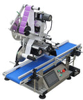 Automatic Desktop Conveyor Labeling Machine With Adjustable Belt For Flat Surfaces 110V Plug And Play Bottle Applicator close-up