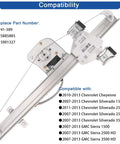 Durable Rear Right Passenger Side Window Lift Regulator With Built-In Motor For 2007-2013 Chevy Silverado 1500, 2500 Hd, 3500 Hd And Gmc Sierra 1500, 2500 Hd, 3500 Hd Extended Cab Pickup Trucks - Easy Install For Smooth Operation